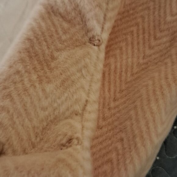 New Directions pink fuzzy jacket size large - Picture 7 of 7